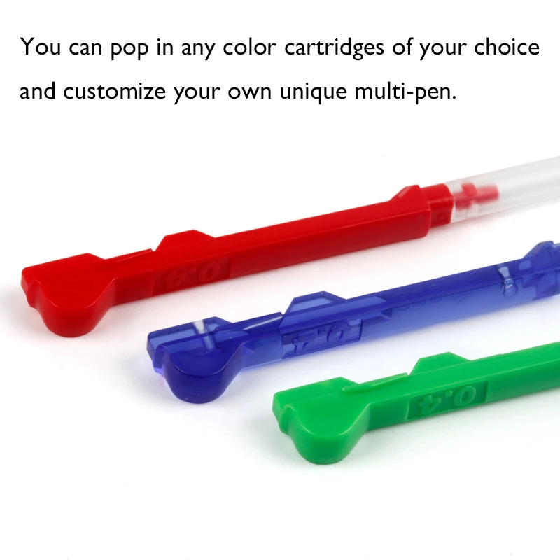 Фото LifeMaster 6 шт./лот Pilot Hi-Tec-C Coleto Gel Multi Pen Сменные стержни 0,4 мм черный/синий/красный/стандартные №3