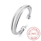 Открытый свадебный браслет для женщин и мужчин, серебро 925 пробы, популярное золото, Бесплатная бижутерия, подарок для влюбленных на День святого Валентина, подарок на день рождения