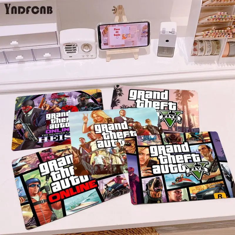 Красивые коврики для компьютерной игровой мыши YNDFCNB с героями аниме GTA V или Overwatchs