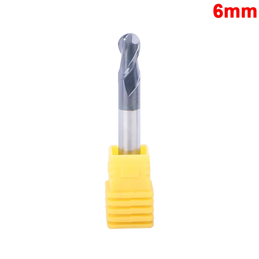 6mm Токарный станок с ЧПУ, фреза, торцевая фреза, сверло 50 мм, Вольфрамовая сталь, фреза, покрытие, фрезы, топ для дерева, алюминия - Длина режущей кромки: 6mm