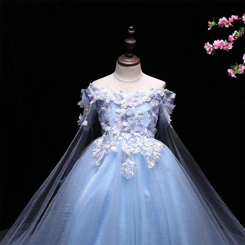 Бесплатная доставка пышные платья для девочек пышное бальное платье с цветочным