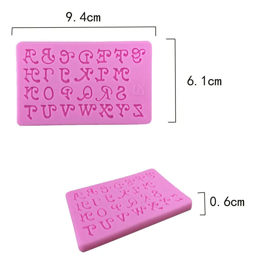 Силиконовая форма алфавит силиконовая для торта задние буквы помадка глазурь