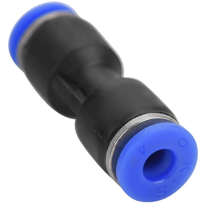 

100 Pcs/Pack of PU Pneumatic Connector 2-Way Straight Connector for 4mm Pipe