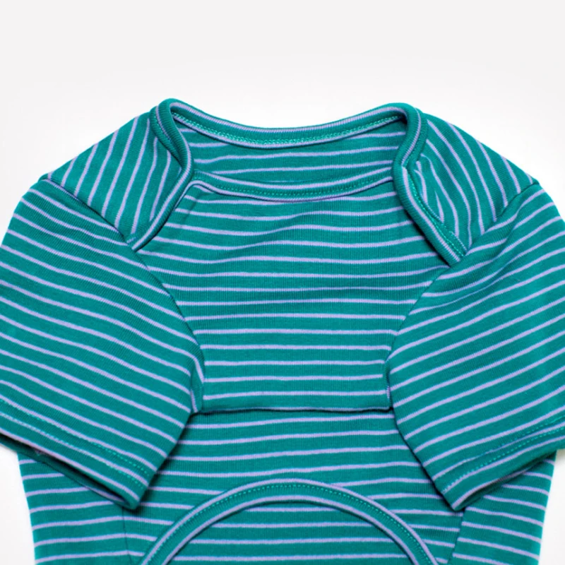 BDTHOOO 100% хлопковая футболка для собак Одежда в полоску крошечные мягкие футболки