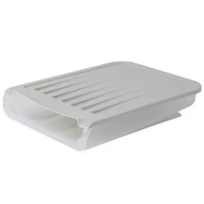 

3-row Kitchen Stacked Auto Scrolling Egg Holder Storage Box Rack Container