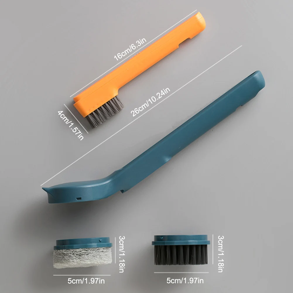 

Brush Kitchen Multi-Function Washing Brush Non-Stick with Comfort and Slip-resistance Handle for Pans Pots Kitchen Sink Cleaning