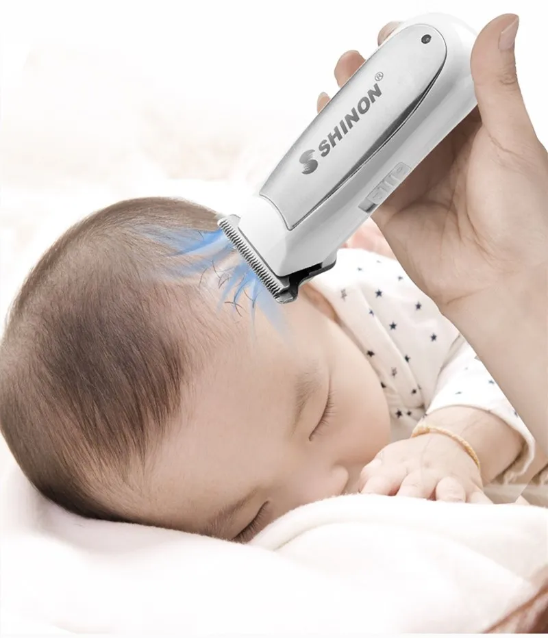 Машинка для стрижки волос младенцев Электрический мини триммер Тихая USB