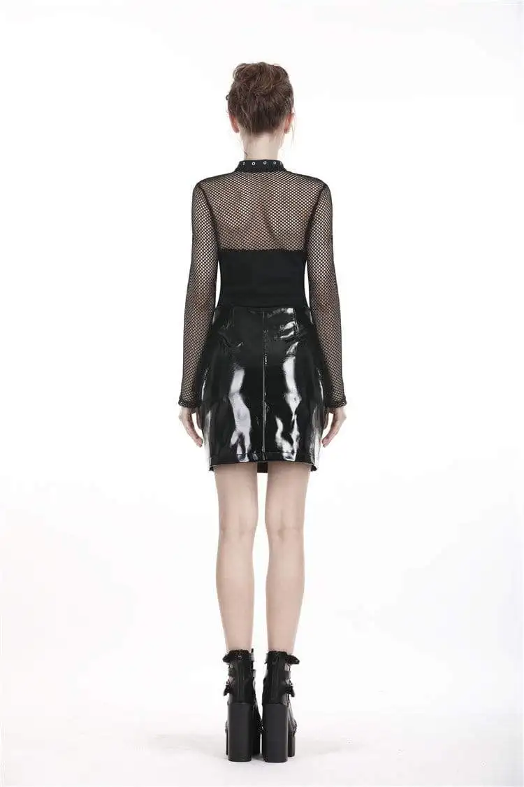 Darkinlove женские панк слиант молнии пу Skiny юбки KW144|Женские юбки| |