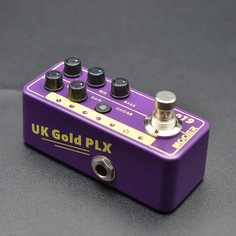 

MOOER Guitar Digital Preamp 019 UK Gold PLX A faithful recreation of a 1967 50 Watt British classic