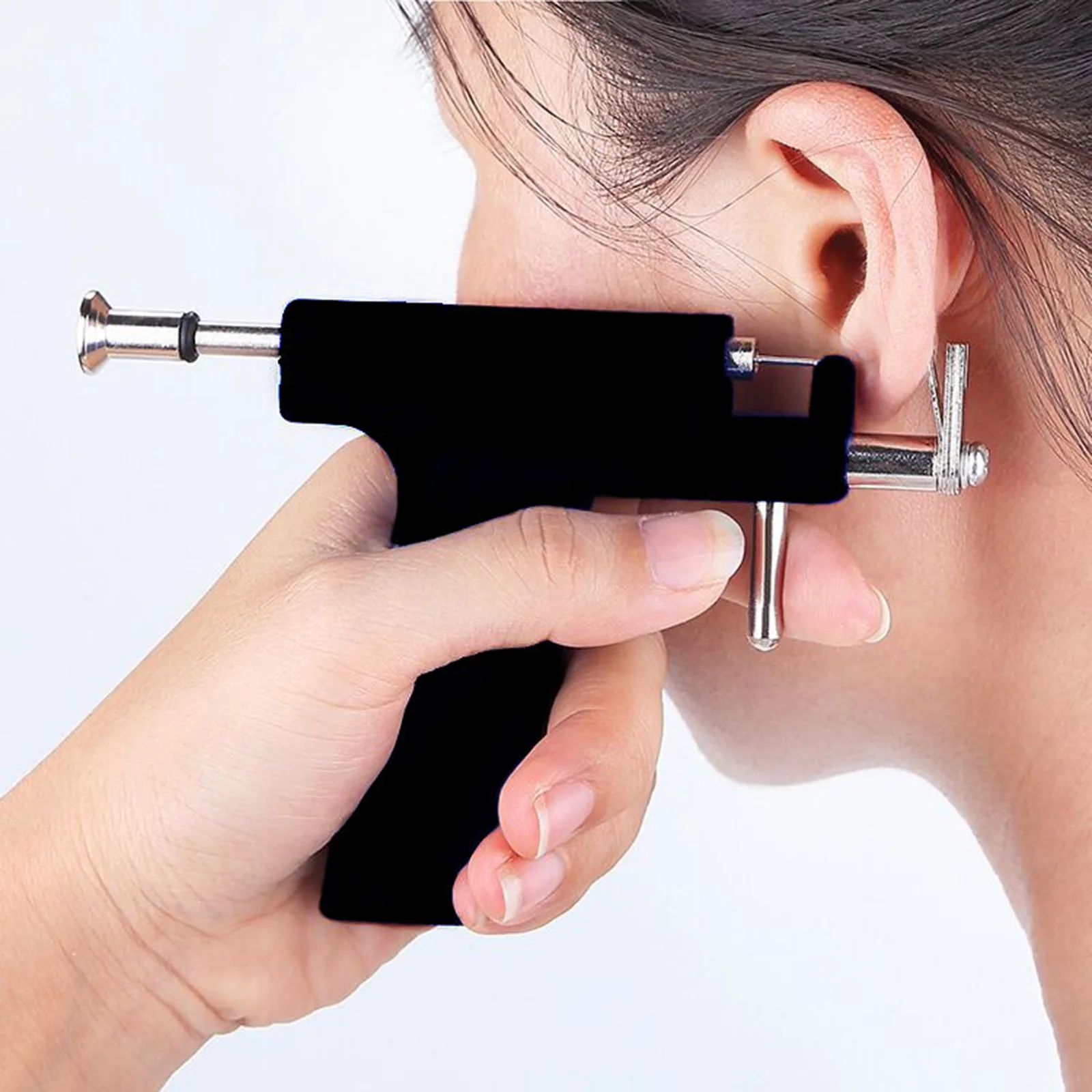 

Ear Nose Navel Piercing Gun Ear Stud No Pain Safe Sterile With Earring Studs Piercing Gun Tools Kit