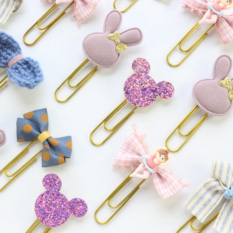 Domikee новые милые корейские офисные и школьные металлические зажимы для бумаги