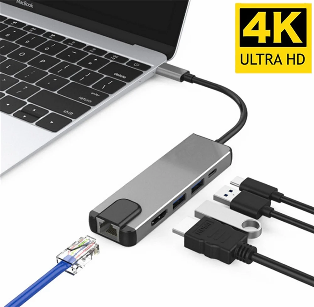 тип c hd rj45 pd адаптер usb 30 концентрато