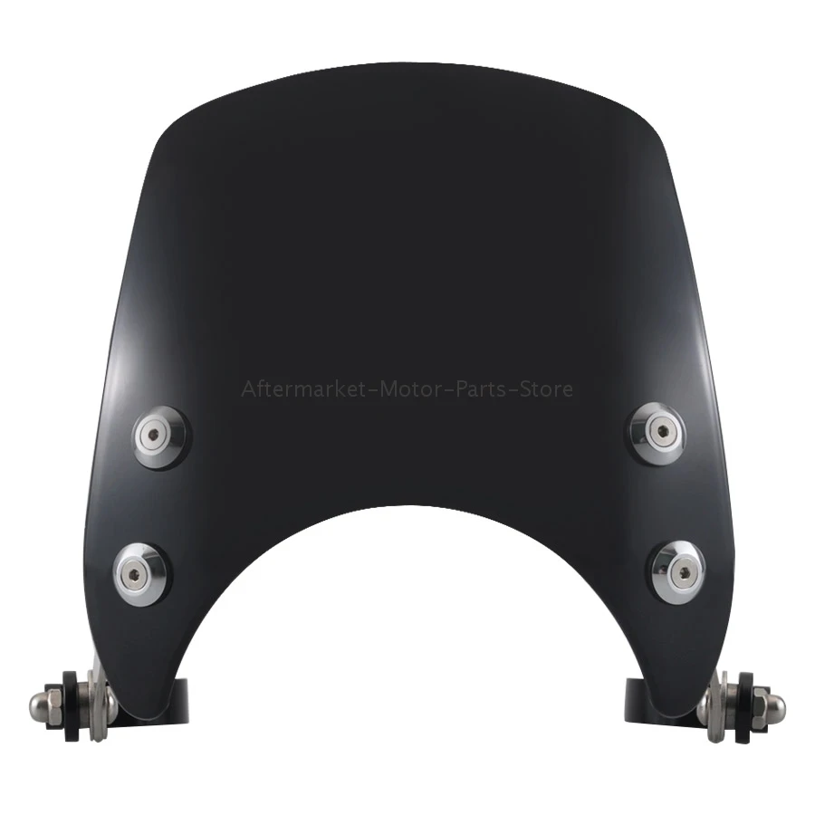 Ветрозащитный экран для мотоцикла черный компактный спортивный ветрозащитный