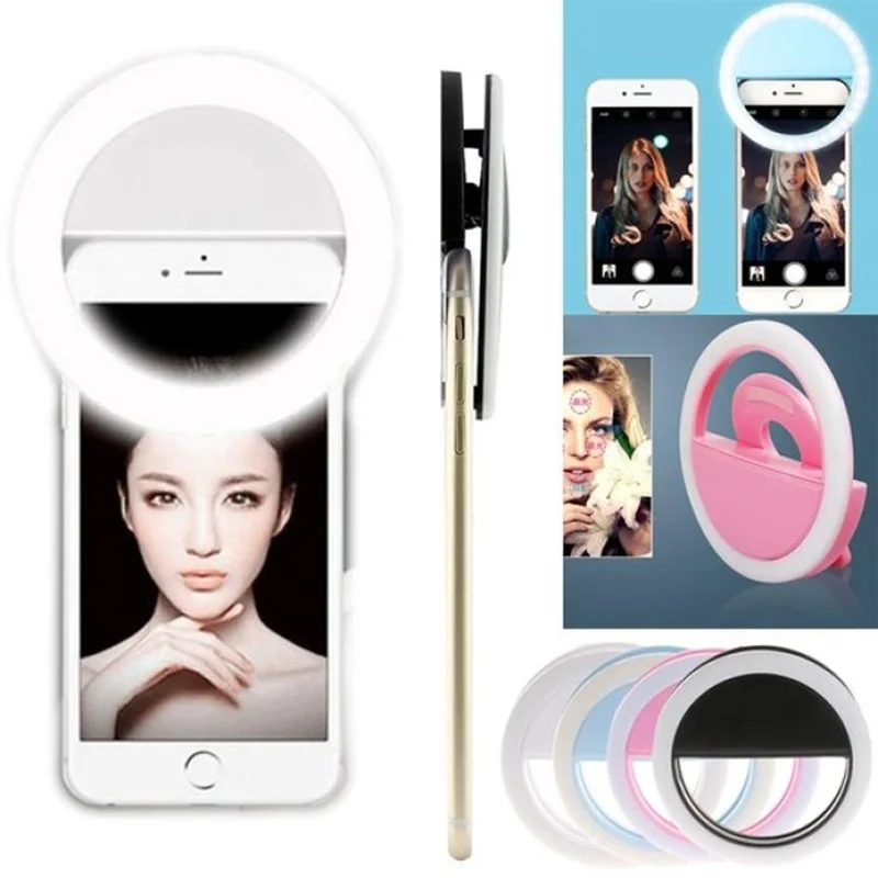 Универсальное светодиодное кольцо для фотосъемки светящаяся селфи лампа
