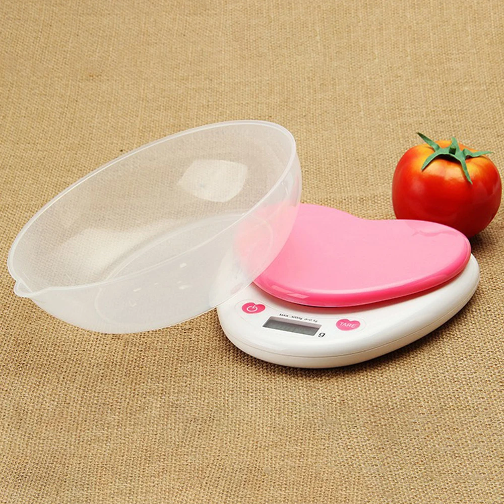 

5000g/1g Accurate Digital Kitchen Scale Digital Food Scale Kitchen Baking Scale with LCD Backlight Display 1 Tray Kitchen Tool