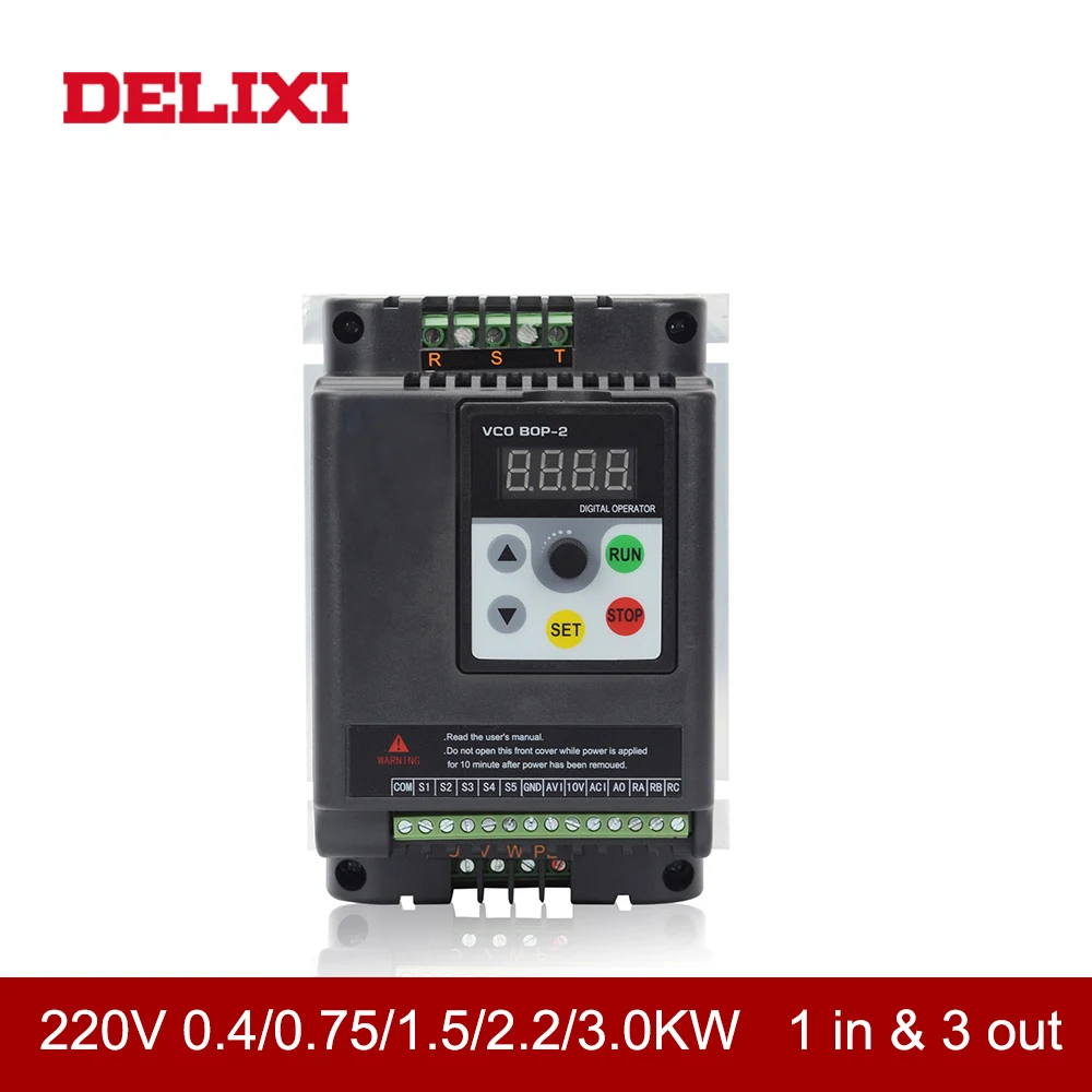 Инвертор DL350 220 В 3 кВт VFD инвертор с переменной частотой 50/60 Гц 1HP вход 3HP