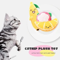 cat teeth cleaning molar plush toys contains catnip shaped puppets fruit series soft pet products toys
