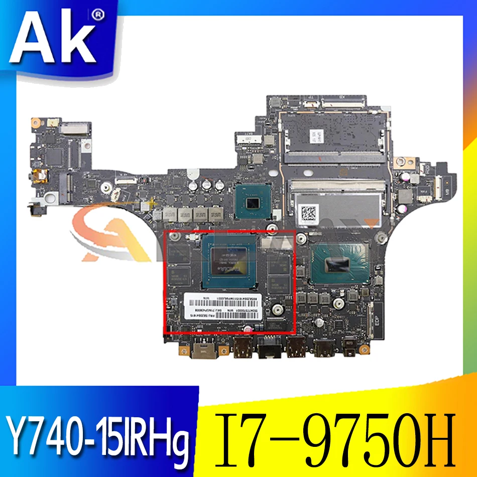 

For Lenovo Legion Y740-15IRHg / Y740-17IRHg laptop motherboard Elpy5 / Elpy7 LA-G132P with CPU I7-9750H GPU N18E-G2 100% test oK