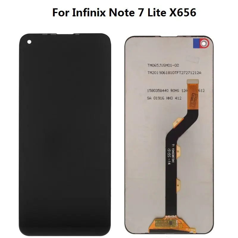 

Высокое качество AAA для Infinix Note 7 Lite X656 ЖК-экран и дигитайзер сенсорный экран в сборе черный