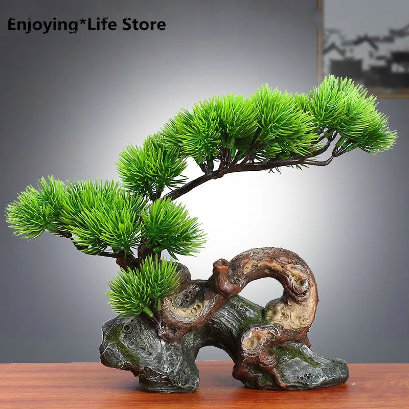 

New Chinese Simulation Welcomes Pine Bonsai Bouldering Plant Landscaping Rockery Accessories Micro Landscape Ornaments