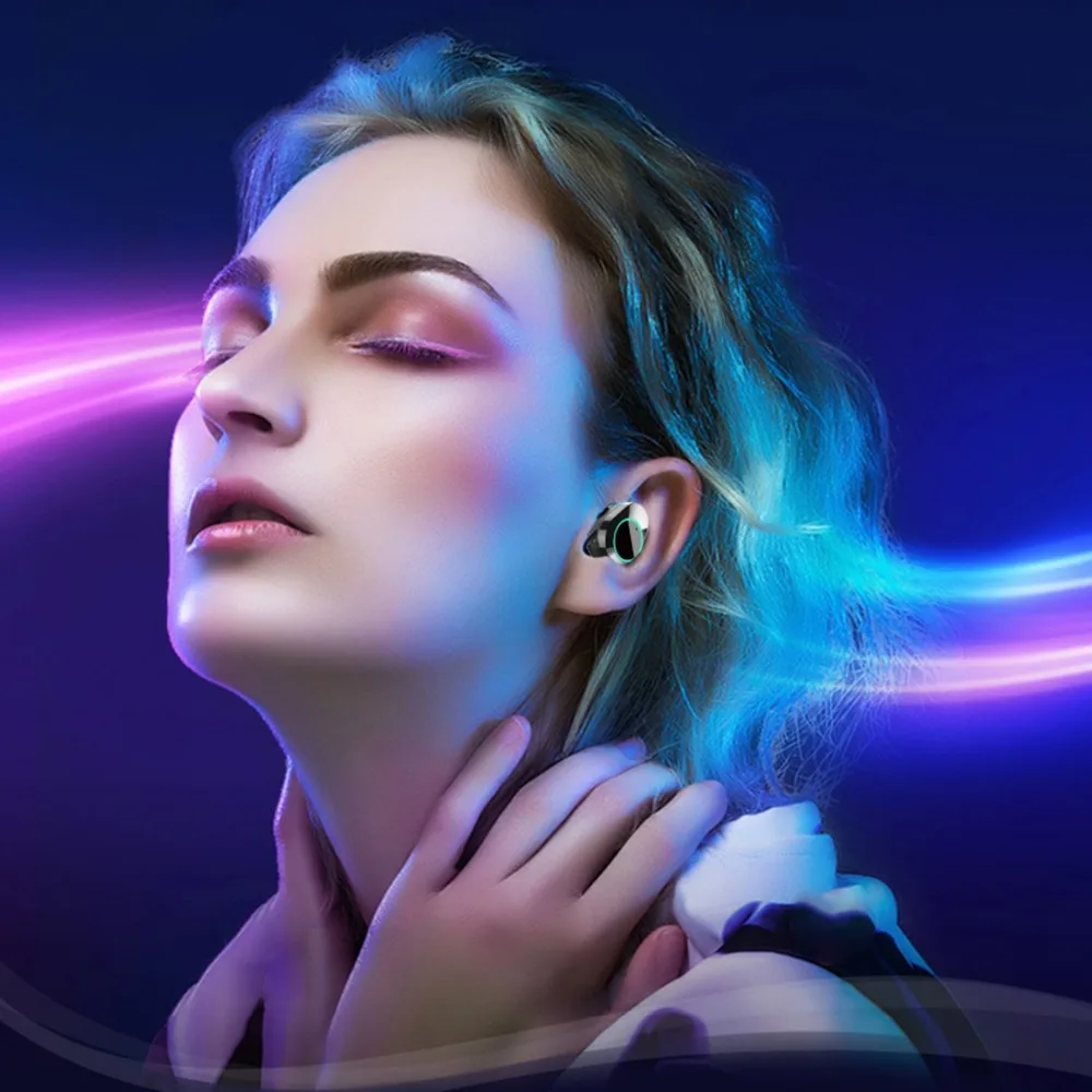HAMTOD G05 Bluetooth 5,0 беспроводные наушники гарнитура IP6X водонепроницаемый Сенсорный контроль с магнитной зарядной коробкой