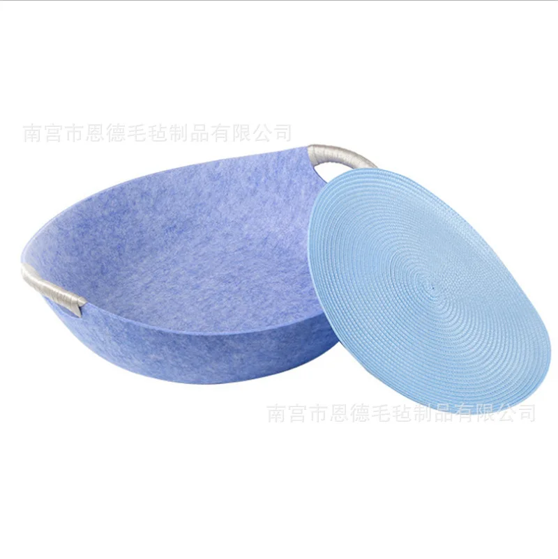 

Cat Nest Summer Felt Nest Cats Sleeping Cat Bowl Summer Cool Litter Pan Four Seasons General Winter Nest Pet Supplies Pets