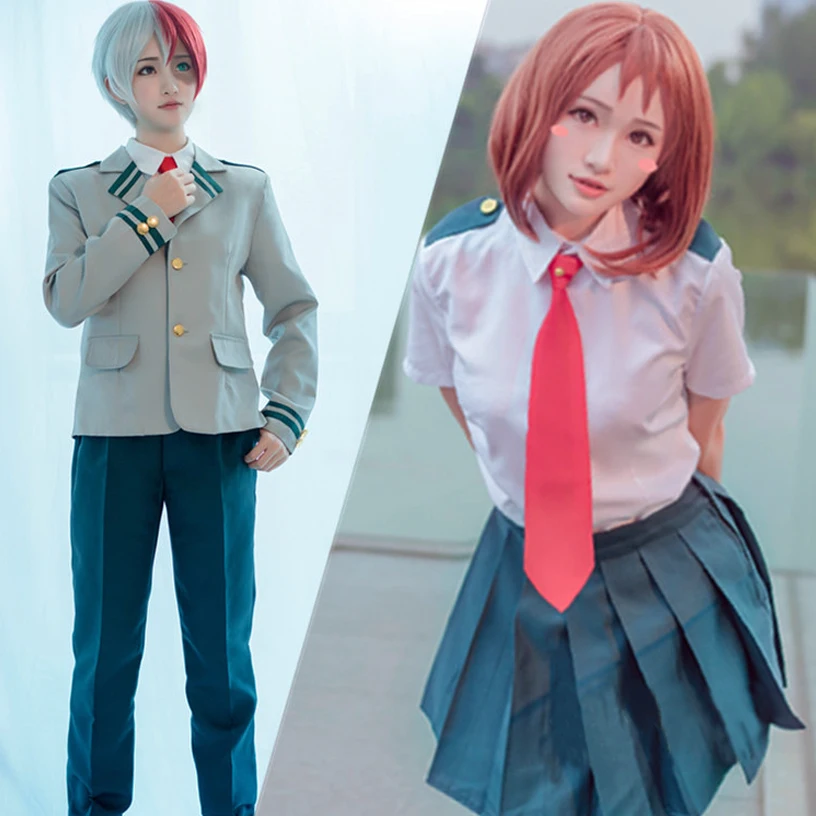 My Hero Academia Mha Dark Boku no Midoriya Izuku Bakugou Katsuki Todoroki Shoto Asui Tsuyu Ochaco UrarakaToga Косплей Костюм