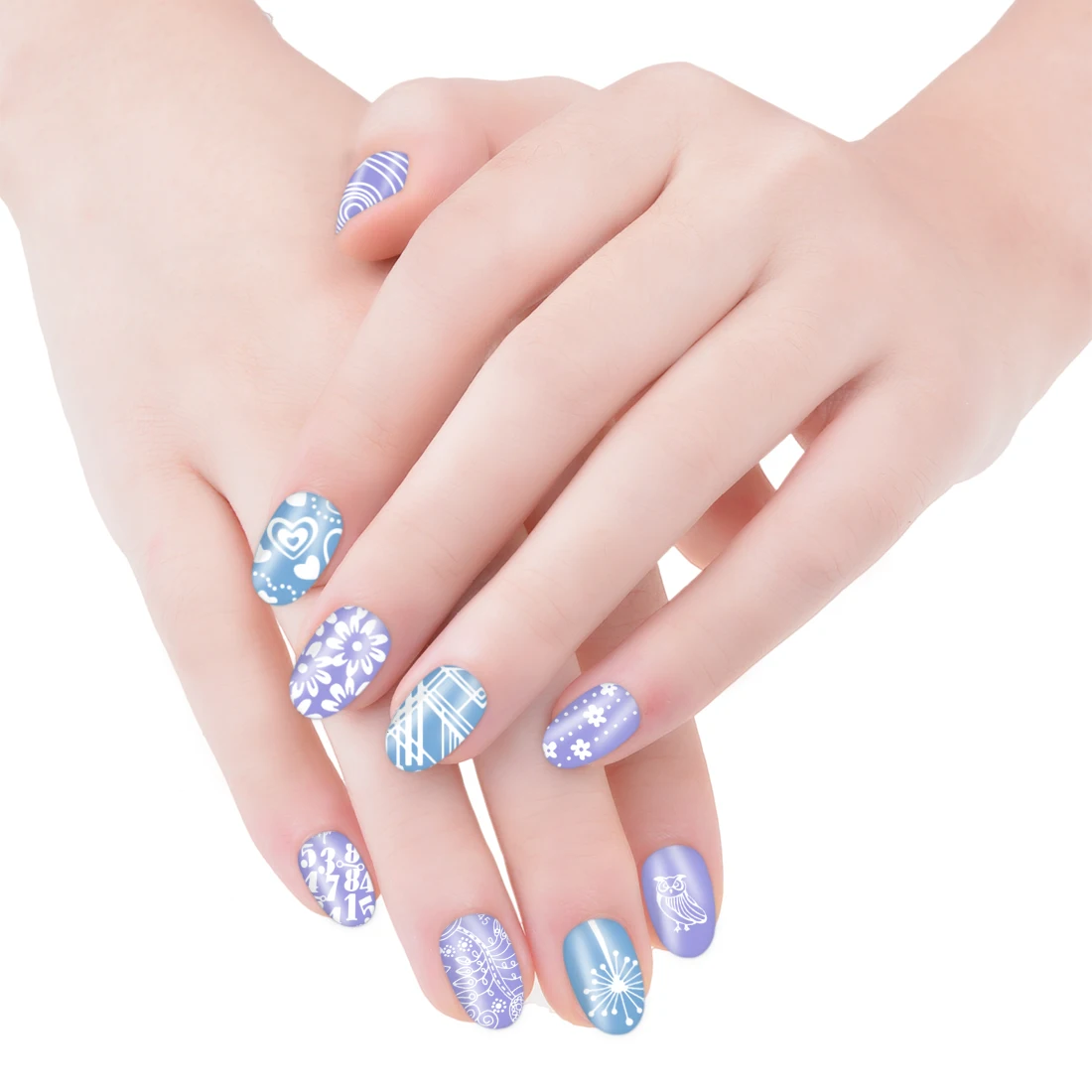 BIUTEE 33 Types Nail Art Stamping Plates Cartoon Lace Flower Tree Design Temperature Stamp Template Image Stencils | Красота и