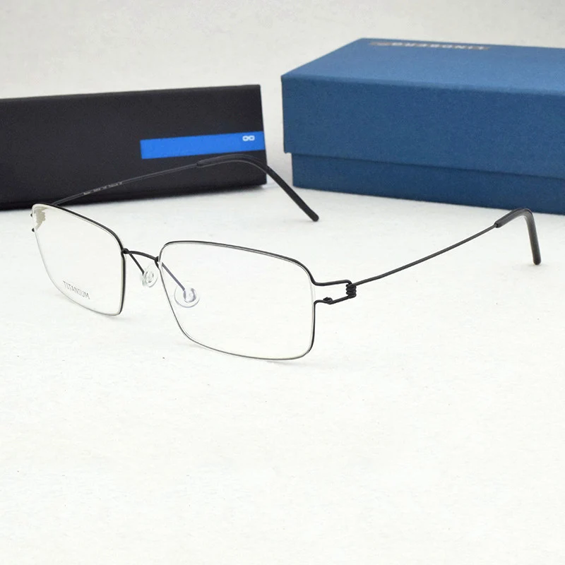 

Оправа унисекс для очков, титановая, Ультралегкая, квадратная, для близорукости, для работы за компьютером