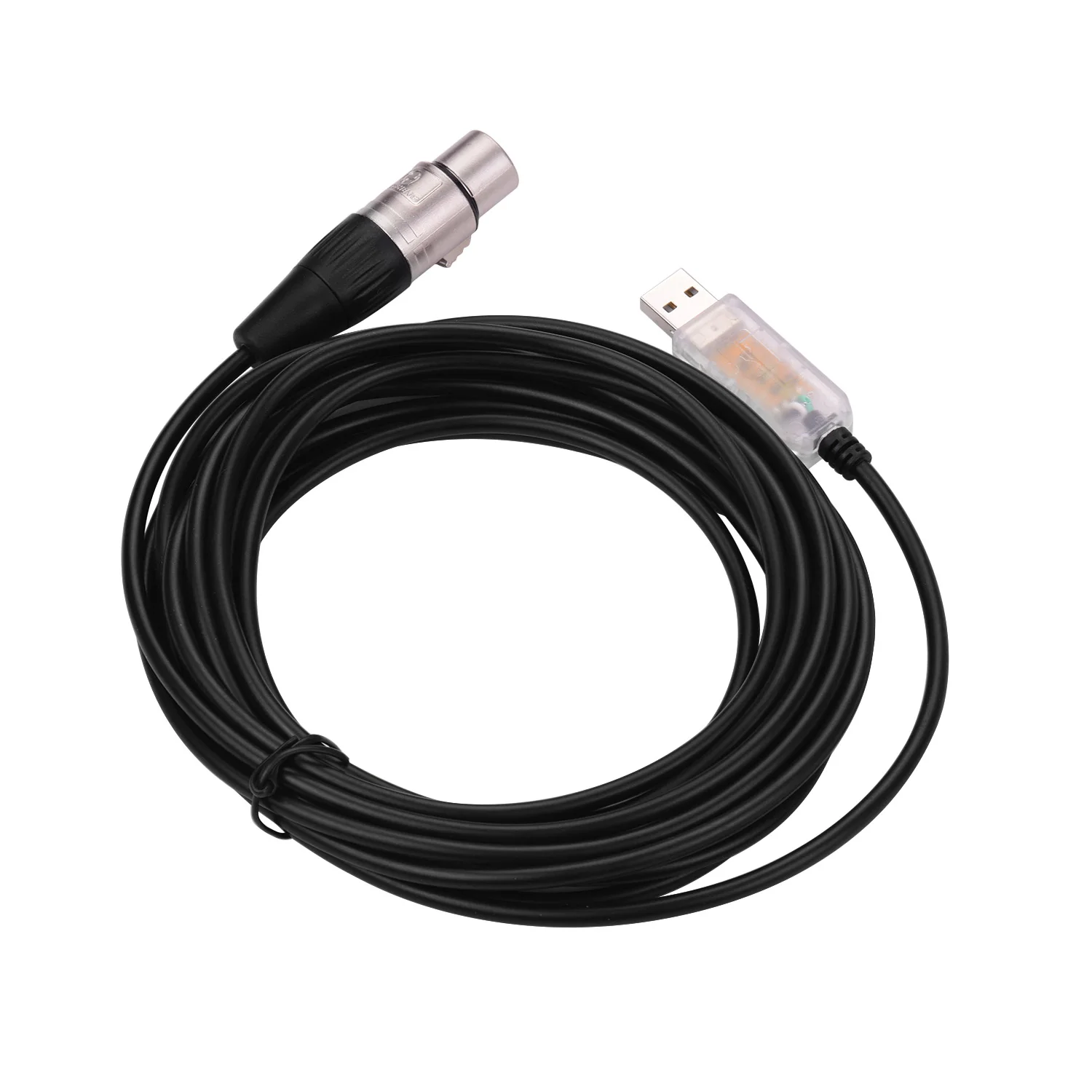 

Кабель-преобразователь RS485 DMX512 с USB на 3Pin XLR с внутренним интерфейсом для подключения к компьютеру устройства сценического освещения светод...