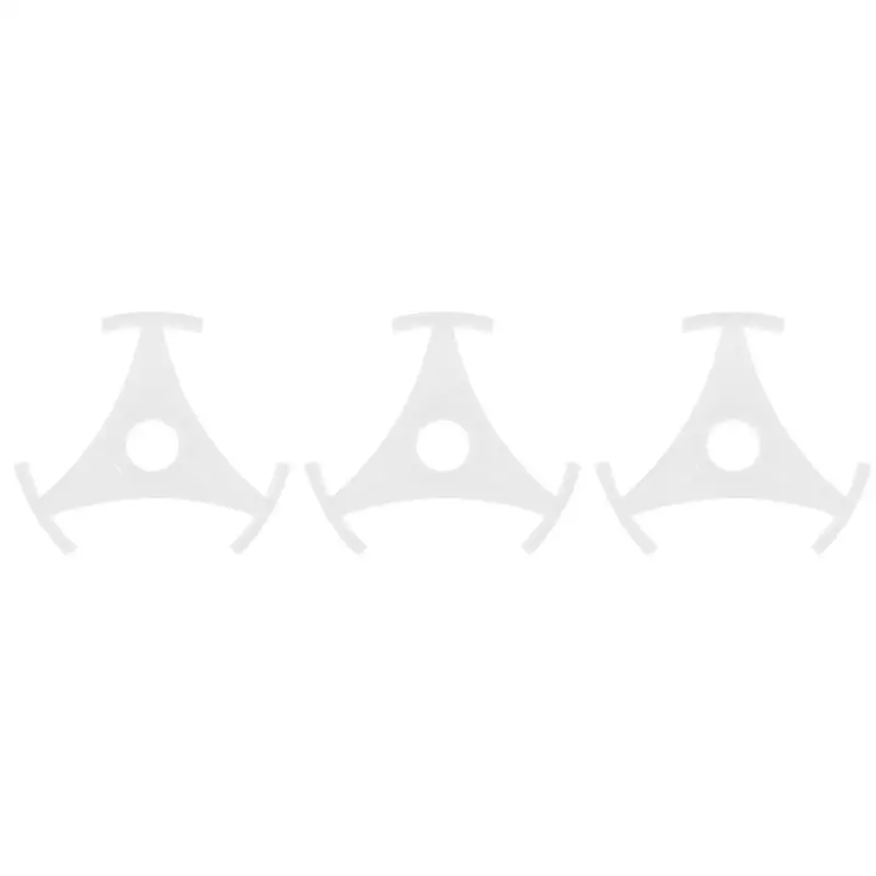 

3pcs Triangle Vinyl Record Adapter 45 RPM to 33 RPM Center Hole Player Adapter