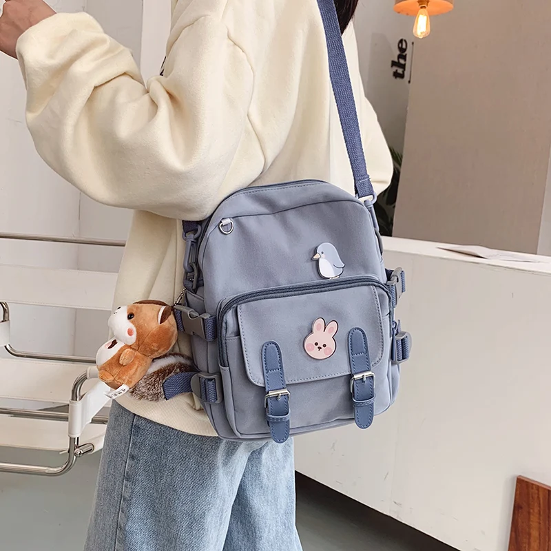 Travle School Backpacks Fashion Mini Backpack Women Kawaii Shoulder Bag for Teenage Girls Multi-Function Small Bagpack Ladies