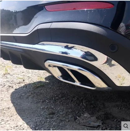 Новинка для Mercedes Benz GLE350 GLE450 2020 глушитель выхлопной трубы хвост крышка отделка