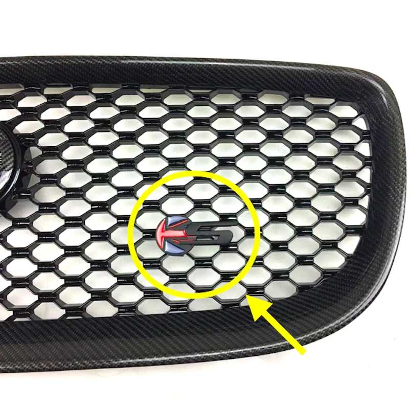 

ROLLSROVER Blue Union Flag Front Bumper Grille Badge for XJ XF XE F-Pace XK Black S Badge Car Styling