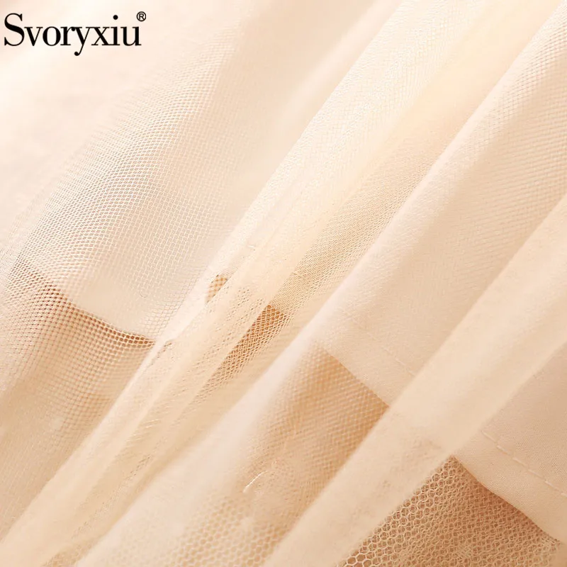 

Elegant Mesh Flower Embroidery Party Long Dress Women's Fashion Runway Summer Sleeveless Dresses Vestdios