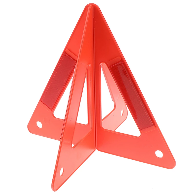 

Red Car Breakdown Warning Triangle Emergency Reflective Safety Hazard Sign Cars Tripod Folded Stop Sign Reflector