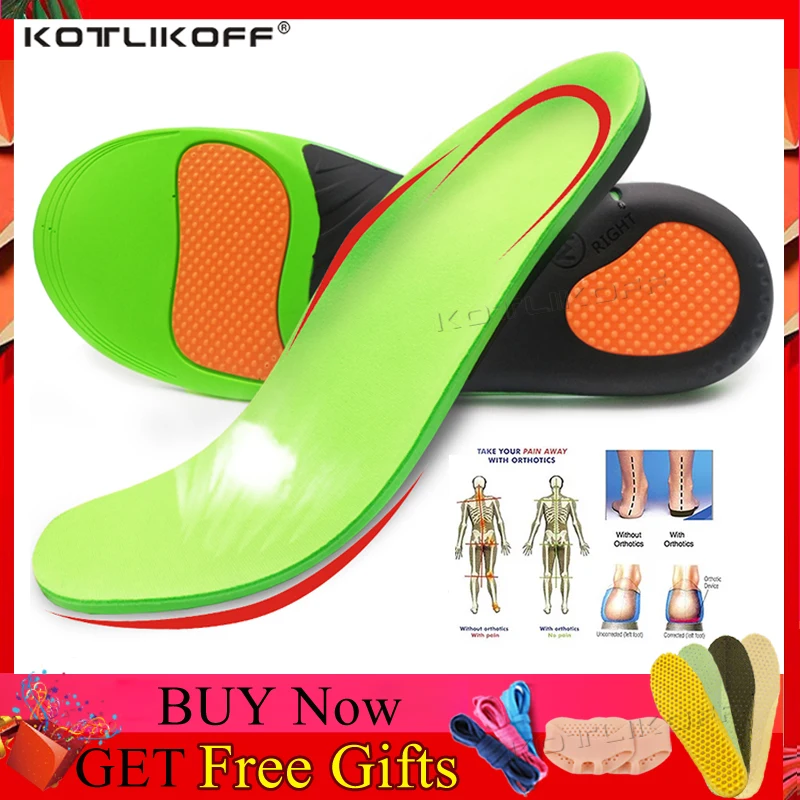 

KOTLIKOFF High Quality EVA Orthotic Insole For Flat Feet Arch Support Orthopedic Shoes Sole Insoles For Men And Women Shoe Pads