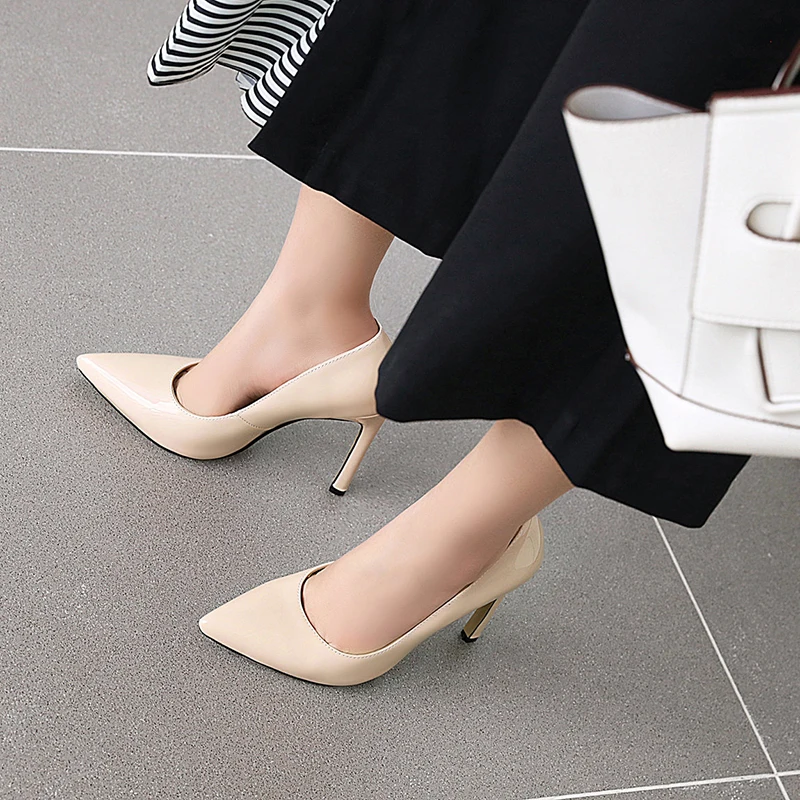 

WETKISS Basic Pumps Women Shoes High Heels Pointed toe Stiletto Heels Dress Shoes Woman Office Big Size Ladies Pumps Wedding