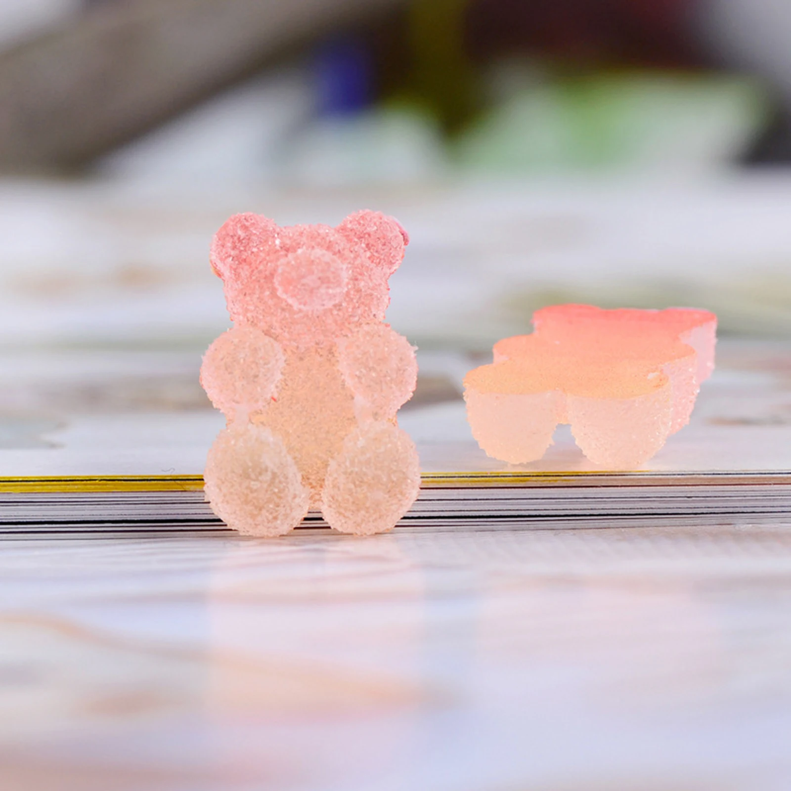Бусины в виде мармеладных медведей кабошон имитация сахарного желе медвежат
