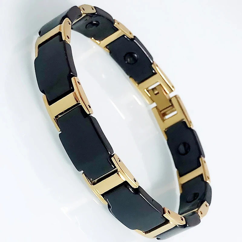 Браслет керамический черный для мужчин и женщин магнитное ювелирное изделие из