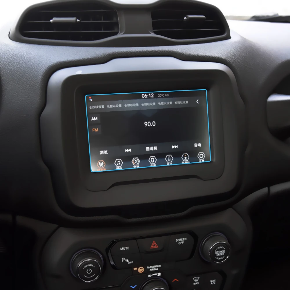 for jeep compass grand cherokee renegade 2016 2019 car navigation film gps monitor screen protector protective film accessories free global shipping