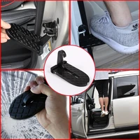 universal car door step pedal foldable auto rooftop luggage ladder hooked foot pegs doorstep safety hammer door step accessorie