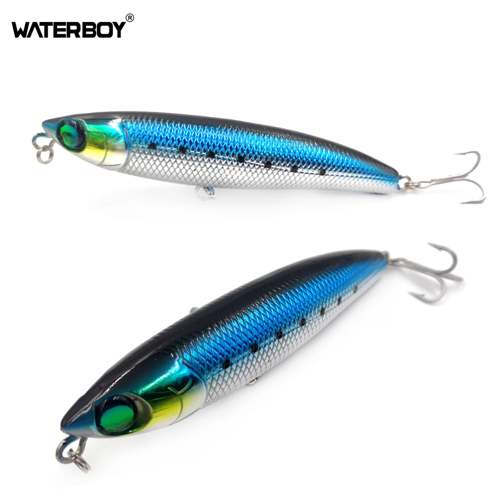 WATERBOY 11cm 20g Pencil Fishing Lure Floating Hard Surface Fine Polished Artificial Topwater Stickbait Platic Fish Bait images - 6