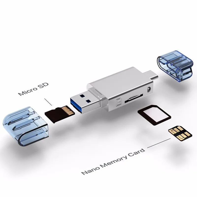 Для huawei Mate20/P30 Pro NM карта Nano карта памяти 128 ГБ 90 МБ/с./с nm-карта с USB3.1 Gen 1 type-C двойное использование TF/NM кардридер - Цвет: NM Card Reader