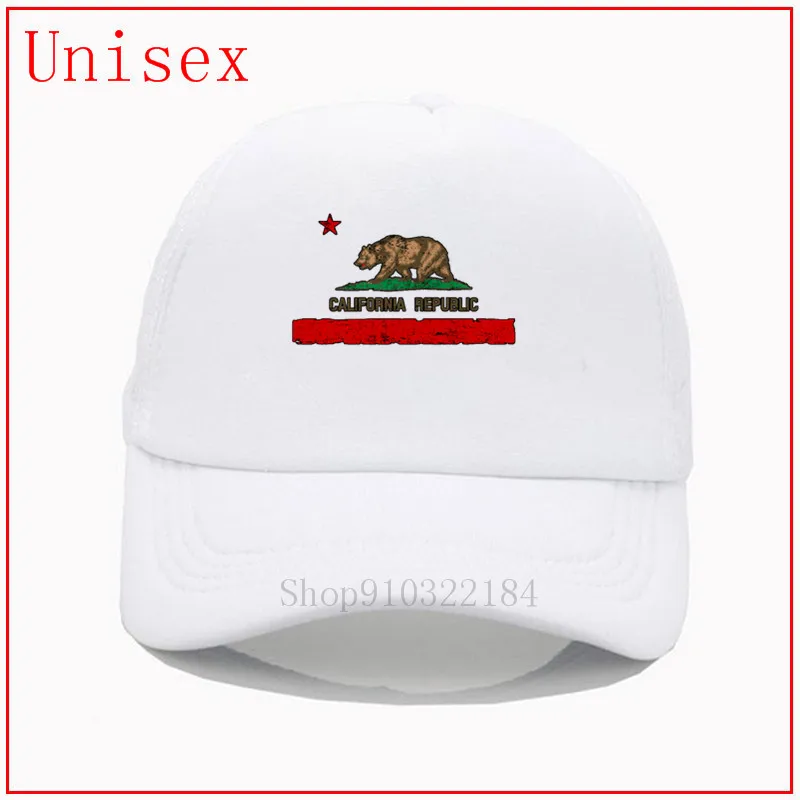 Винтажные Проблемные Флаг Штата Калифорния бейсбольные шапки для женщин крест