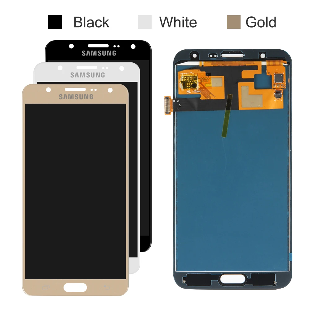 J700f ЖК-дисплей для Samsung Galaxy J7 2015 J700 J700M J700H J700FN DS сенсорный экран дигитайзер в сборе |