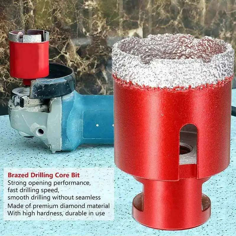 

M14 Vacuum Brazed 6-20mm Drill Bit High Hardness Less Resistance Hole Saw Cutter for Marble Concrete Au17 20 Dropship