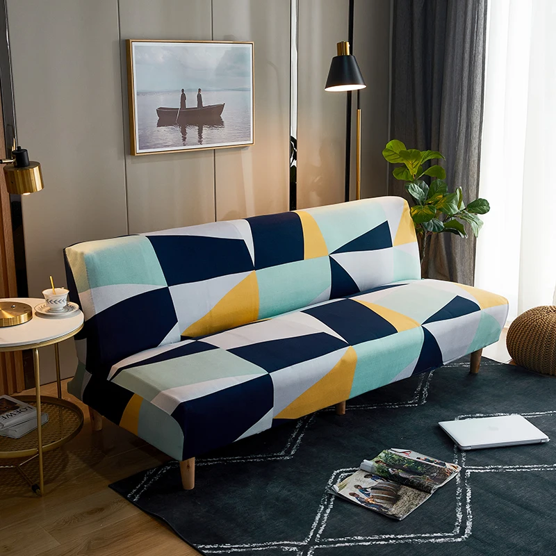 Черно-белая линия чехлы для дивана кровати складные стульев эластичные Чехлы