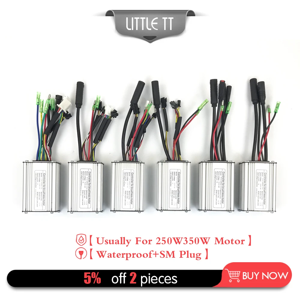 

Ebike Controller 36V48V 250W 350W Electric bicycle Controller 17A 6 Mosfet Brushless Motor KT Controller with Light Function