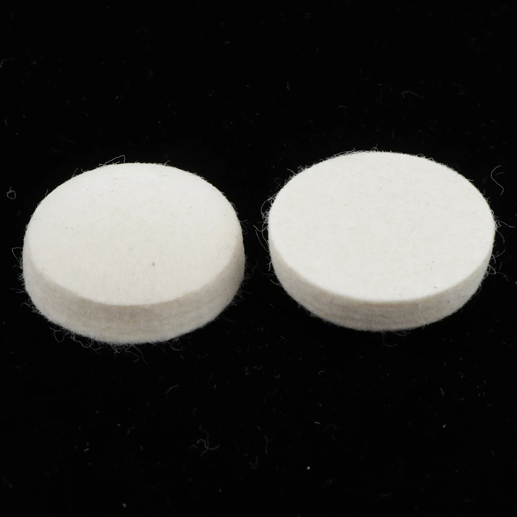 

2x Wool Felt Round Dampening Pads Drum Beater Head Percussion Instrument Set